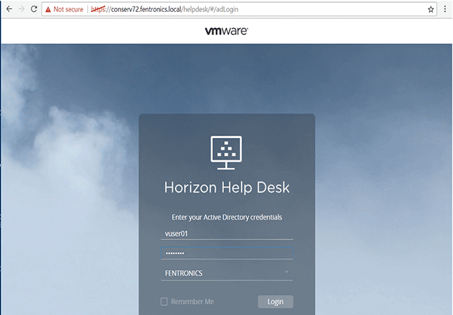 vmware horizon enterprise helpdesk
