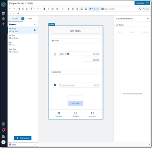 A To-Do App Created with Honeycode