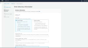 This is the screen that is used to configure your directory service.