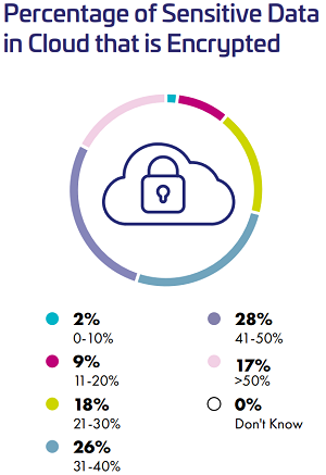 Percentage of Sensitive Data in Cloud that is Encrypted