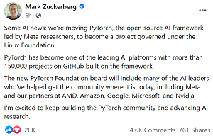 PyTorch Tweet