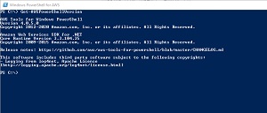 Figure 1: You can use the Get-AWSPowerShellVersion cmdlet to find out how old your AWS Tools for PowerShell deployment is.