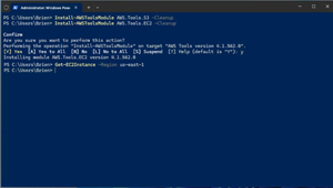 Figure 5: PowerShell now recognizes AWS related cmdlets.