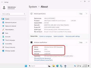 Windows Server  2025 Datacenter