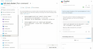 Copilot using KubeCtl to change the number of replica nodes