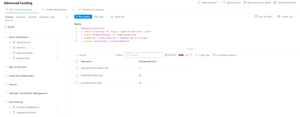 Advanced Hunting KQL Query Correlating Data in Defender XDR (courtesy of Microsoft)