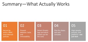Five Things that Work
