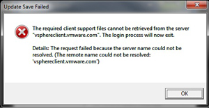 The client download will fail without Internet access.