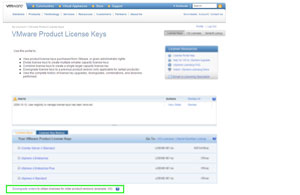 VMware Licensing Portal