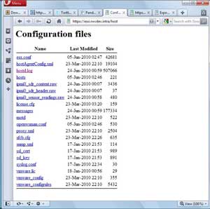 A Web page for my lab system hosted at ESXi.