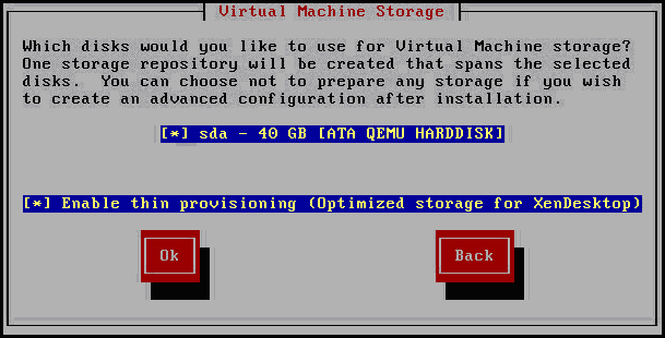 Enabling IntelliCache during XenServer installation.