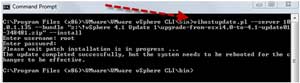 upgrade via update 1 on an ESXi 4.1 host using vCLI and the ZIP version of the update 1 install