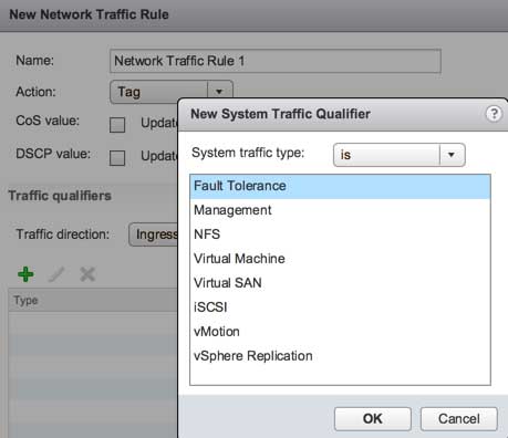 New System Traffic Qualifiers in the vSphere Web Client