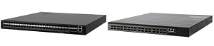 The PF5340-48XP-6Q ToR Switch (left) and PF5340-32QP Aggregation Switch (right).