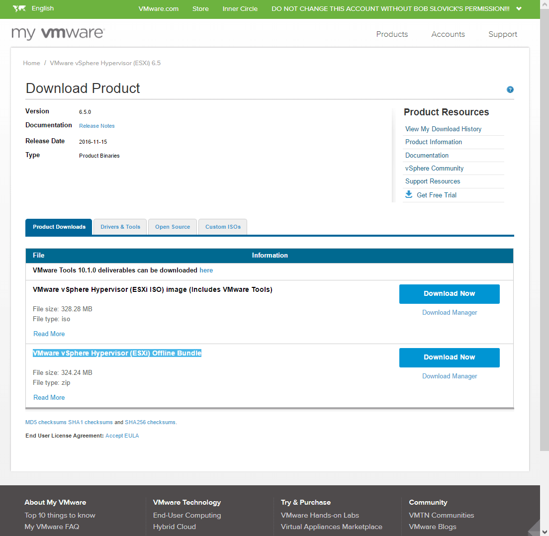 esxi 6.5 iso download