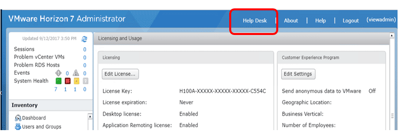 Hands On With The Vmware Horizon Help Desk Tool Virtualization