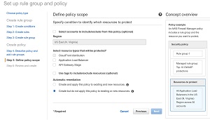 Choose how the policy will be applied to your AWS resources.