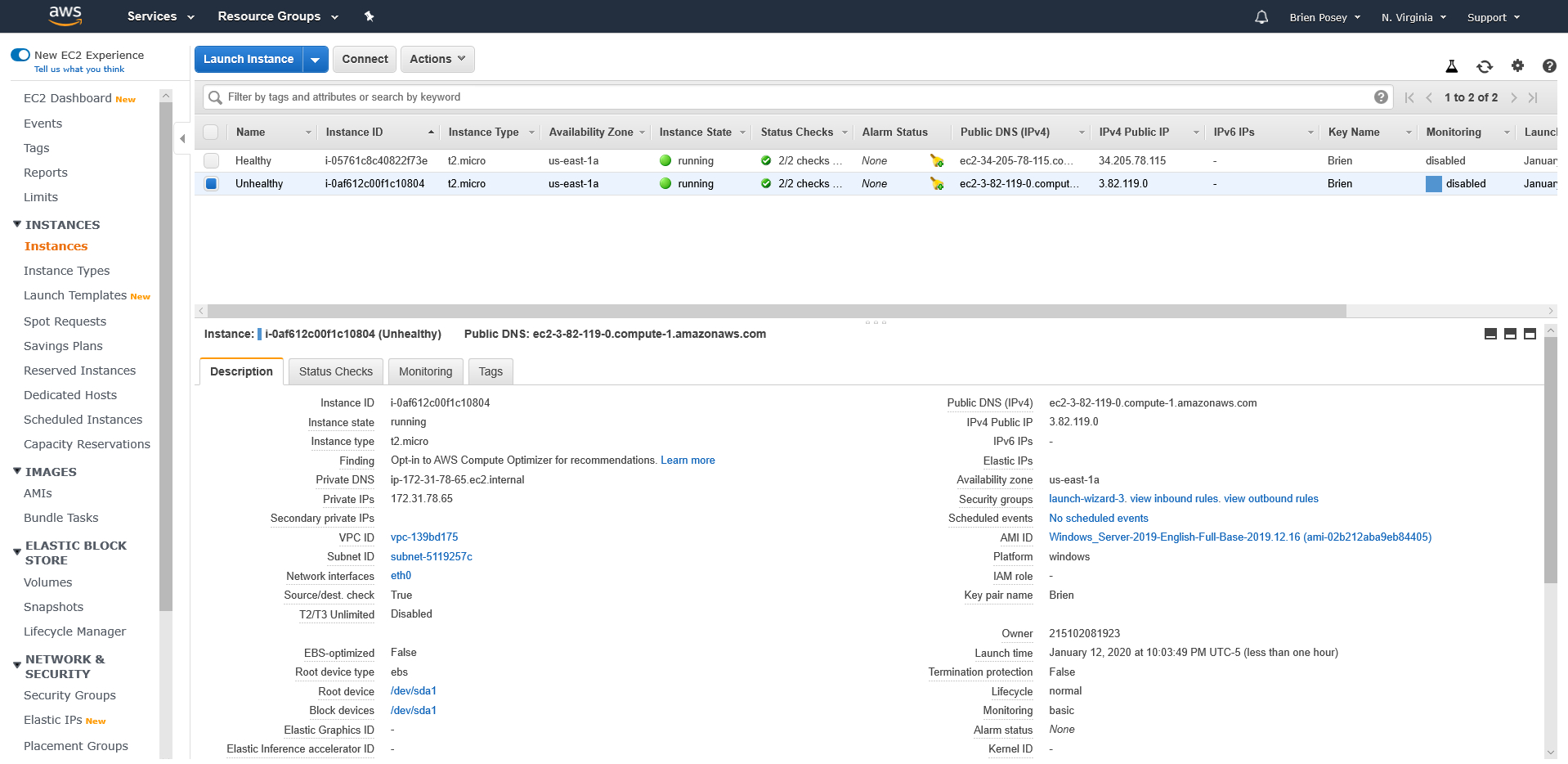 Repairing a Failed AWS EC2 Windows Instance