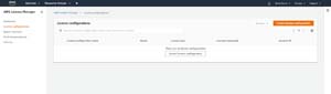 This is what the AWS License Manager console looks like.