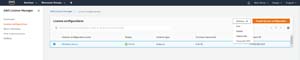 You can associate a license configuration with an EC2 AMI.