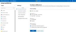 SMB 3 Signing and Encryption Settings