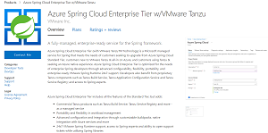 Azure Spring Cloud Enterprise Tier w/VMware Tanzu