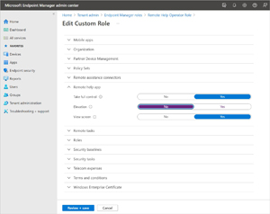 Remote Help Permissions