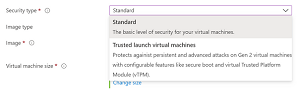 There is now a Trusted launch virtual machines option under Security type when adding virtual machines in the host pool UI