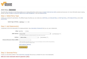  Figure 3: This is the AWS Policy Generator.