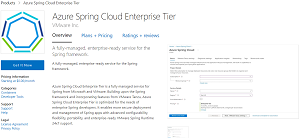 Azure Spring Cloud Enterprise Tier