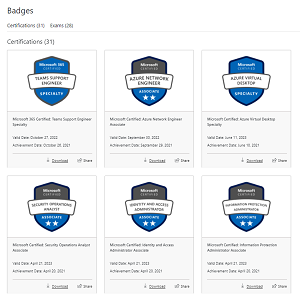 Certification Badges