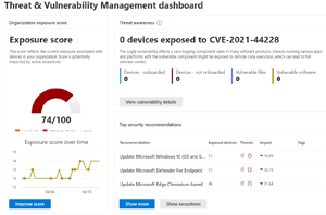 Threat and Vulnerability Management Dashboard