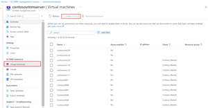 Virtual Machine Manager VMs in the Azure Portal