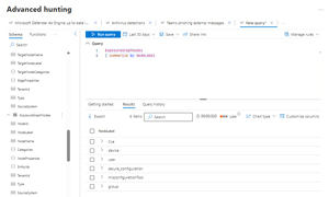 Advanced Hunting with KQL over the Exposure Management Data