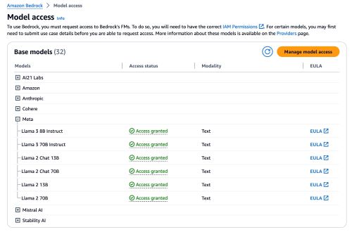 Amazon Bedrock Model Access