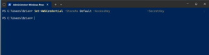 Figure 4: This is how you create a credential profile.