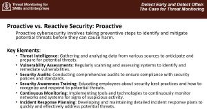 Proactive vs. Reactive