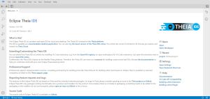 Eclipse Theia IDE in the Cloud