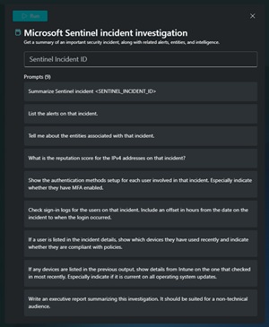 Security Copilot Prompt Book