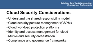 Cloud Security Considerations