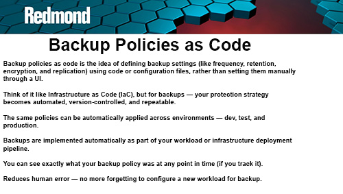 Backup Policies as Code
