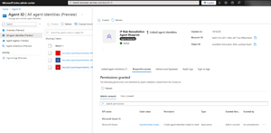 Entra Agent ID Blueprint details