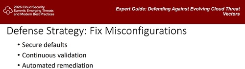 Defense Strategy: Fix Misconfigurations
