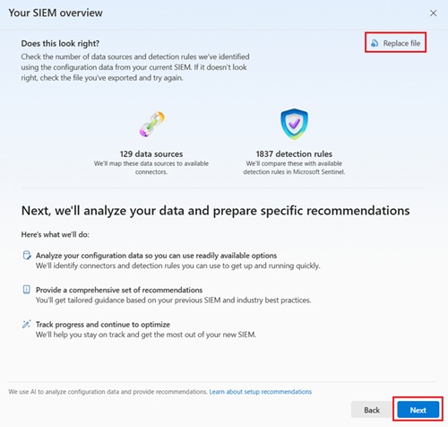 SIEM Migration tool (courtesy of Microsoft)