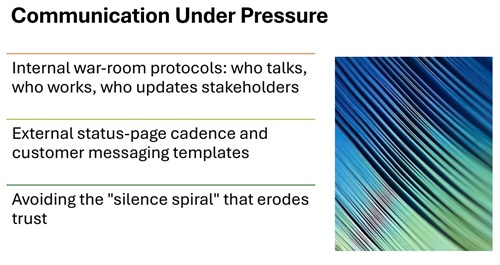 Communication Under Pressure