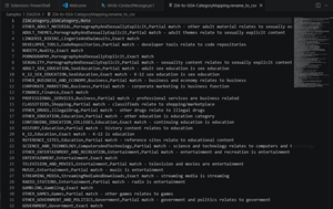 Zscaler Internet Access to GSA Mapping File Example