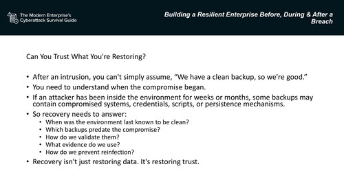 Can You Trust What You're Restoring?