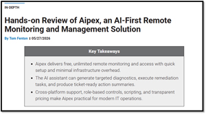 Hands-on review of Aipex, an AI-first remote monitoring and management solution