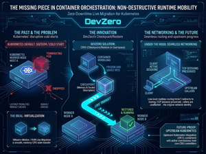DevZero container migration and network continuity