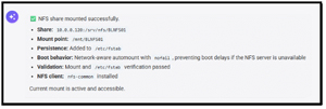 AI mounts the NFS share
